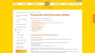 Illinois Lottery - Frequently Asked Questions