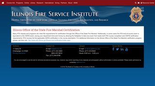 Illinois Office of the State Fire Marshal Certification