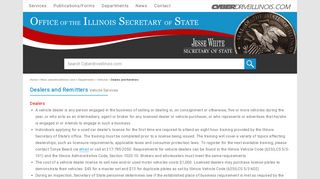 Dealers and Remitters - CyberDriveIllinois