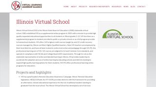 Illinois Virtual School - Virtual Learning Leadership Alliance