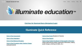 Bossier Schools Ed Tech - Illuminate - Google Sites