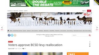 Voters approve BCSD levy reallocation | Education | mtexpress.com