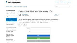 Parent Portal: Find Your Way Around (ISI) – Illuminate Education
