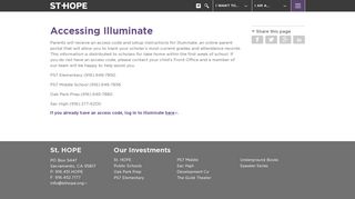 Accessing Illuminate - St. HOPE
