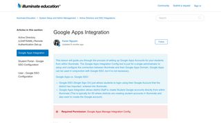Google Apps Integration – Illuminate Education