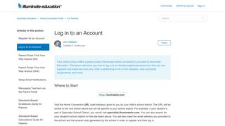 Log in to an Account – Illuminate Education