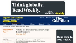What is the Illuminati? You asked Google – here's the answer | Martha ...