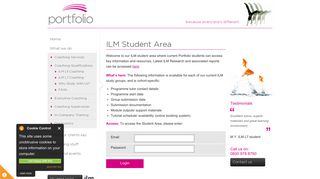 ILM Course Students - Please Login