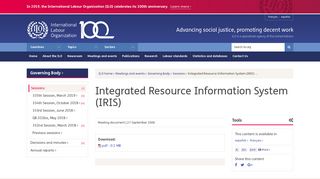 Integrated Resource Information System (IRIS)