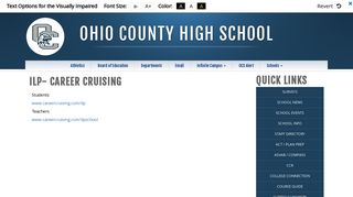 ILP- Career Cruising - Ohio County High School