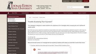 Trouble Accessing Your Courses? | Current Students