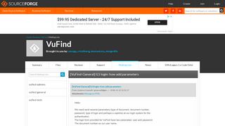 VuFind / [VuFind-General] ILS login: how add parameters - SourceForge
