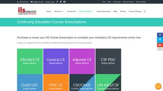 Continuing Education Course Subscriptions - ILScorp