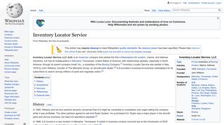 Inventory Locator Service - Wikipedia