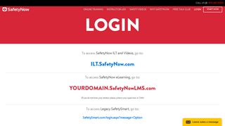 LOGIN - Safety Now : Safety Now