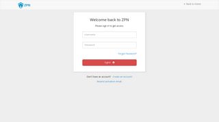 Login - Free VPN 10GB/Month | ZPN - zpn.im