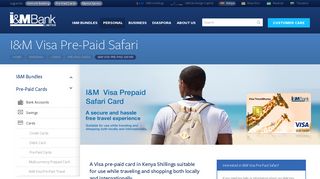 Visa Pre-Paid Cards, I&M Visa Prepaid Safari Card – I&M Bank Kenya