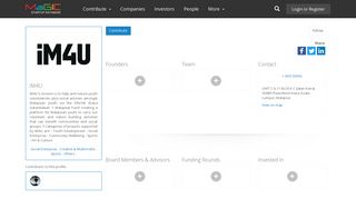 IM4U - Startup Database