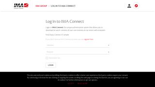 Log In to IMA Connect • IMA Group