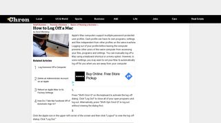 How to Log Off a Mac | Chron.com