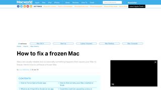 How To Fix A Frozen Mac - Macworld UK