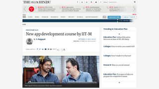New app development course by IIT-M - The Hindu