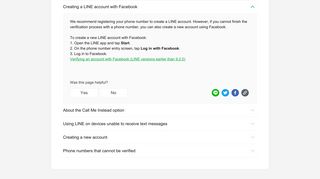 Verify Using Facebook - Help Center | LINE