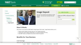 Image Deposit - Receivables - Business | M&T Bank