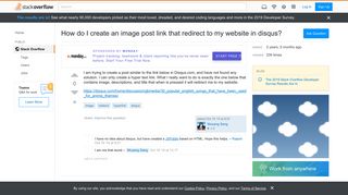 How do I create an image post link that redirect to my website in ...