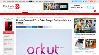 How to Download Your Orkut Scraps, Testimonials, and Photos ...
