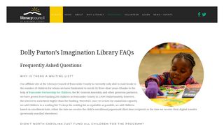 Dolly Parton's Imagination Library FAQs - Literacy Council of ...