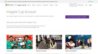 Microsoft Imagine Cup : Account | Imagine