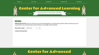 Links - Center for Advanced Learning