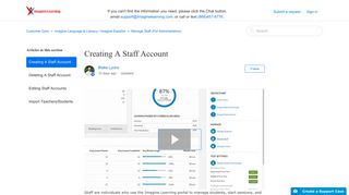 Creating A Staff Account – Customer Care