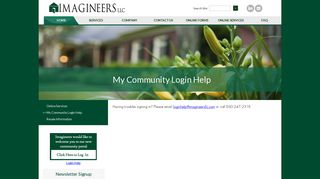 My Community Login Help - Imagineers, LLC