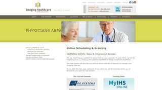 Online Scheduling & Ordering - Imaging Healthcare Specialists