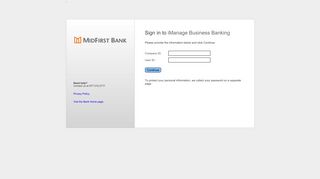 Sign in to iManage Business Banking
