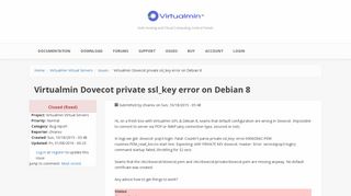 Virtualmin Dovecot private ssl_key error on Debian 8 [#38304 ...