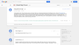 imap.gmail.com login - Google Product Forums