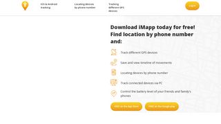 iMapp - find my friends, locate phone using cell phone number, gps ...
