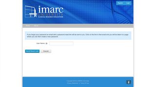 Reset Password - IMARC University