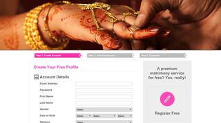 Register with iMarriages