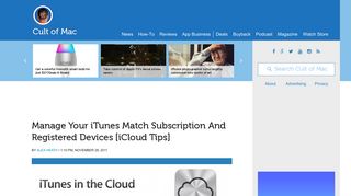 Manage Your iTunes Match Subscription And Registered Devices ...
