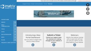 Webmail - Internet Matrix, Inc. - Online Support - Website Hosting In ...