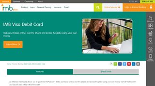 IMB Visa Debit Card - IMB Bank