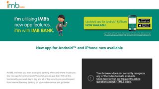 Mobile Banking App - IMB Bank