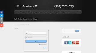 IMB Online Student Login Page | IMB Academy | Carson & Torrance ...