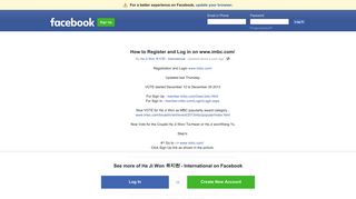 How to Register and Log in on www.imbc.com/ | Facebook