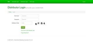 Distributor Login - IMC Offical Website
