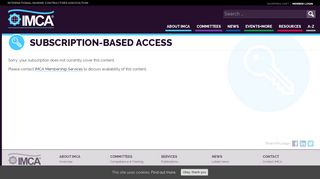Subscription-Based Access – IMCA